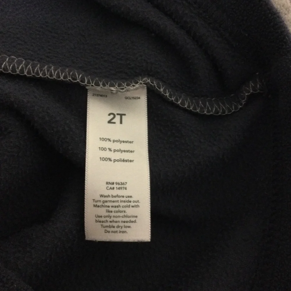 EUC OshKosh Fleece 1/4 Zip Up Sweatshirt Toddler